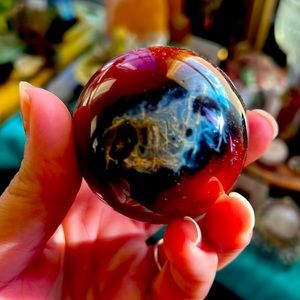 Carnelian Sphere beauty piece